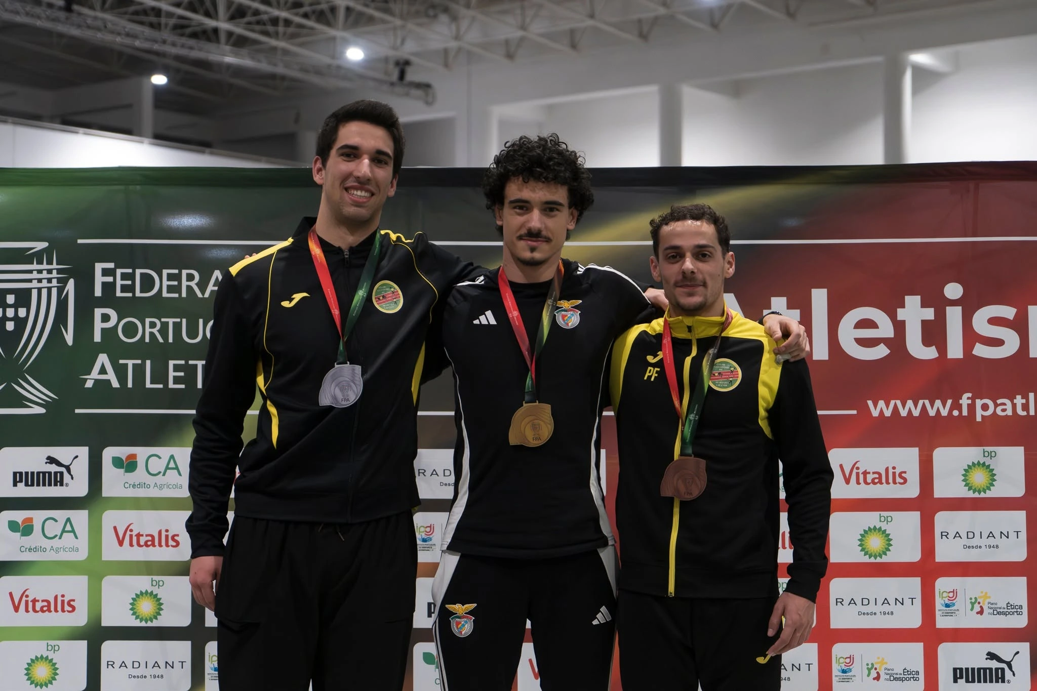 Três medalhas nos campeonatos de Portugal e duas medalhas no nacional de SUB-23